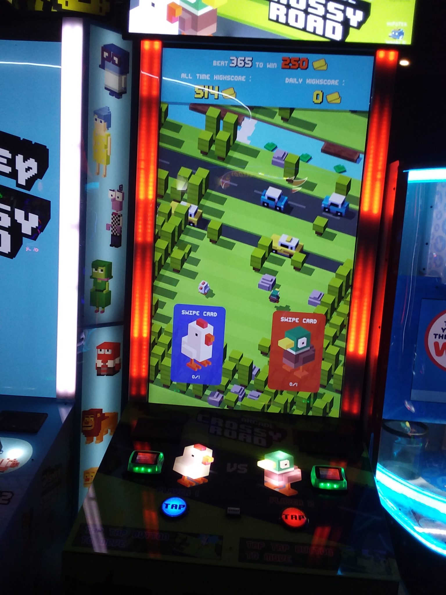 crossy road arcade machine update