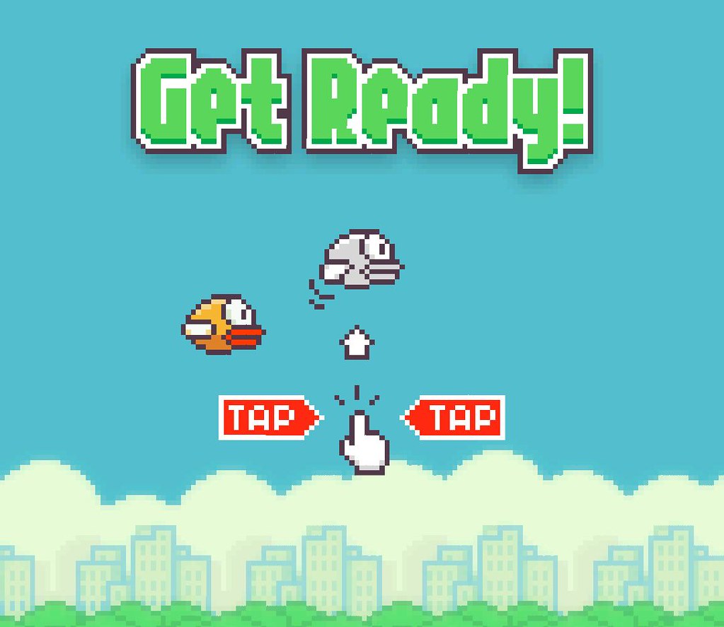 flappy bird arcade screen