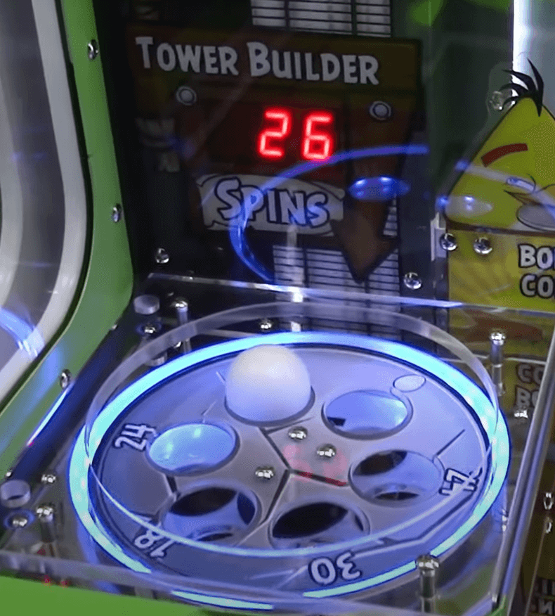 angry birds arcade tower builder