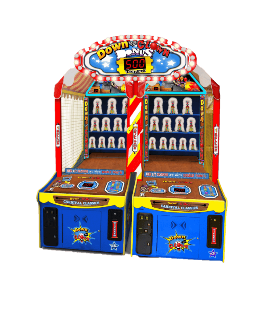 down the clown arcade machine